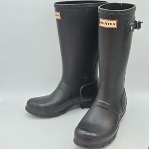 Hunter original nebula rain boots size 3 black